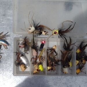 Assorted Fishing Lures with Feathers